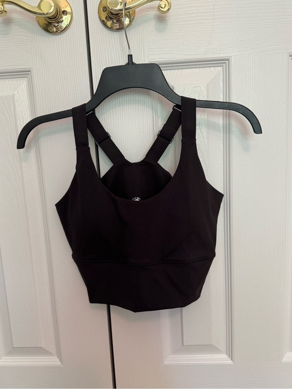 Black Strappy Sports Bra